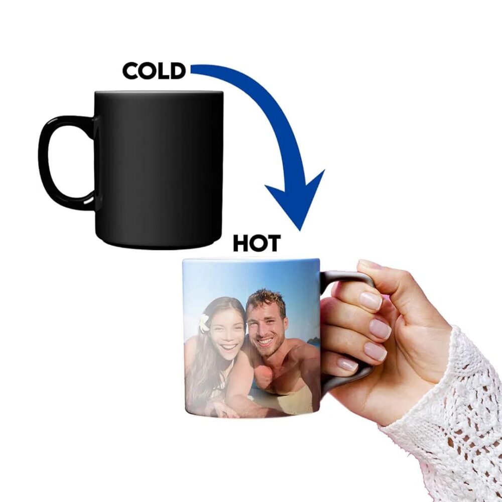 Photo Printed Black Magic Mugs