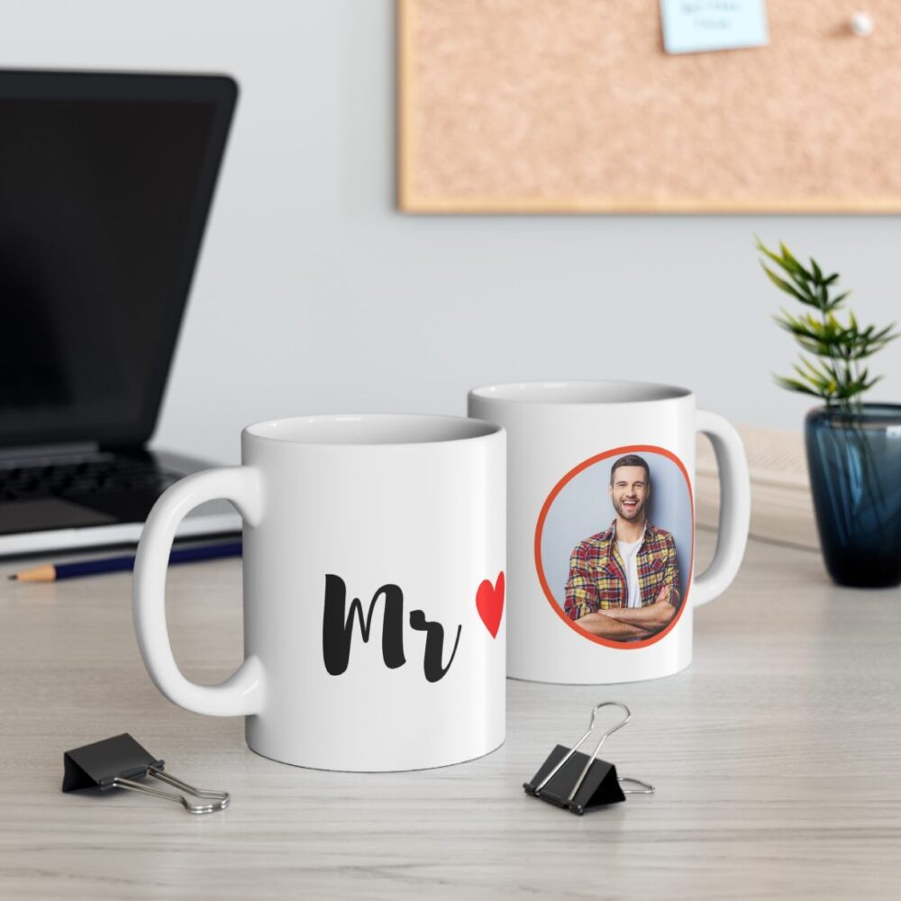 Mr Mrs Customised Coffee Mug Set of 2 - Image 3