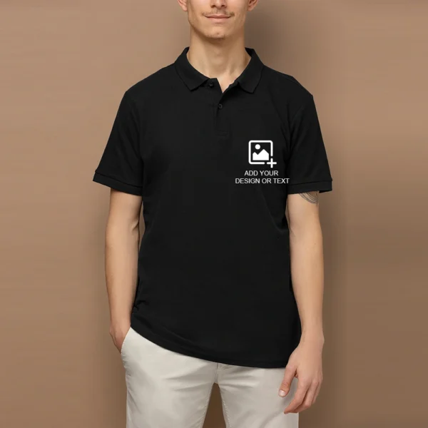 black polo tshirt