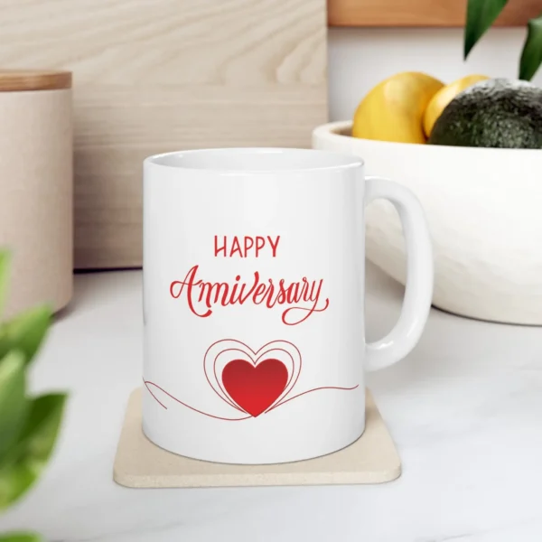 wedding anniversary gift mug