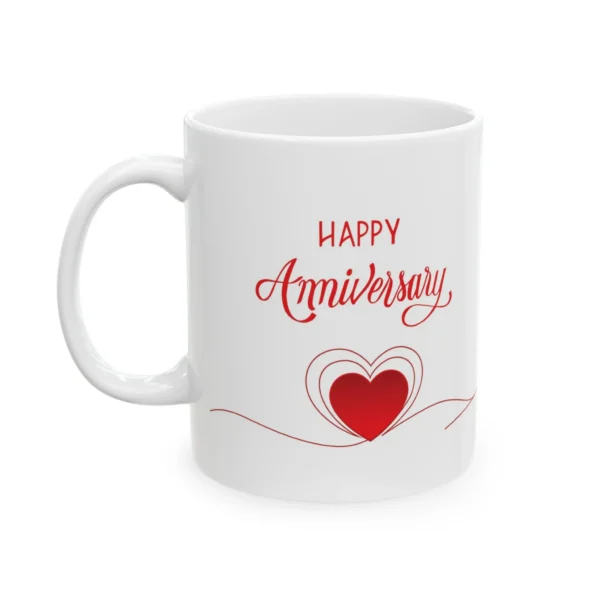 wedding anniversary mug