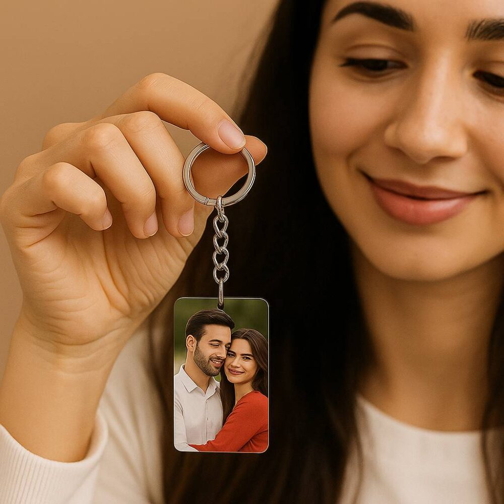 Personalized Rectangle Keyring
